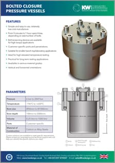 KWDS - Resources Brochure Thumbnail - Bolted Closure Pressure Vessel