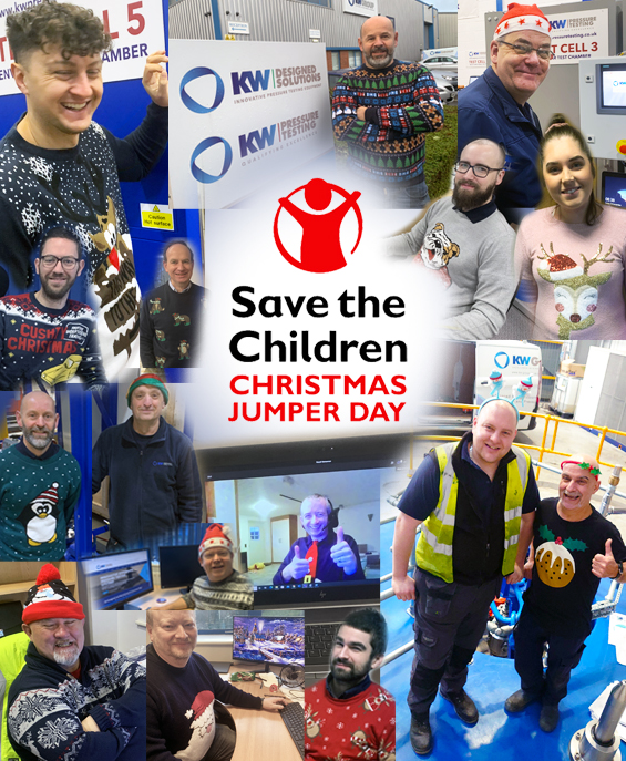 KW Group Ltd - Excellence in High Pressure Engineering - Save the Children Christmas Jumper Day 2021
