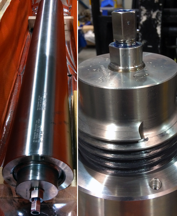 Hyperbaric pressure test chambers for use in the production of airbags in the automotive industry