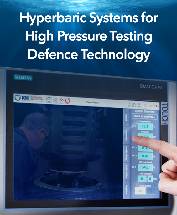 High Pressure Hyperbaric Testing Systems for testing US Defence Technology