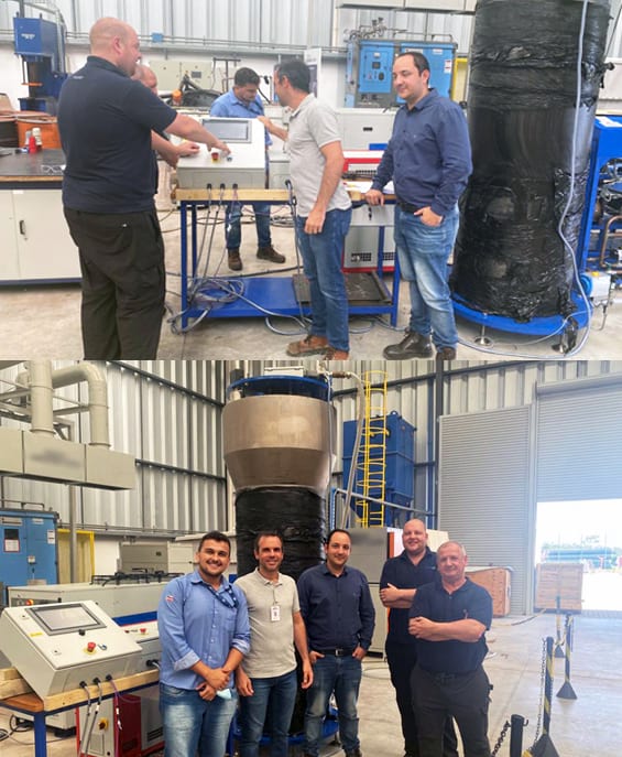 High pressure testing install and commission