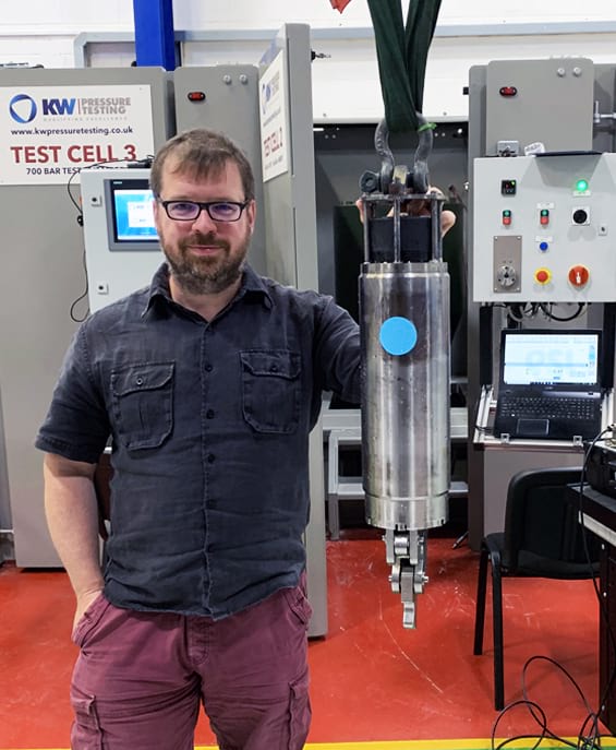 High Pressure Acoustic Release Device Testing